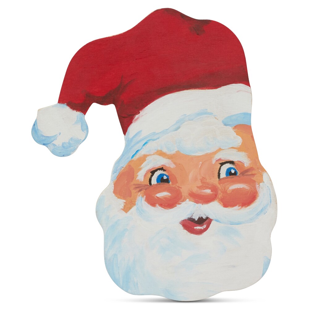 Wood Santa Cutout 10 inch Unfinished, Christmas Crafts &#x26; Dcor | Woodpeckers