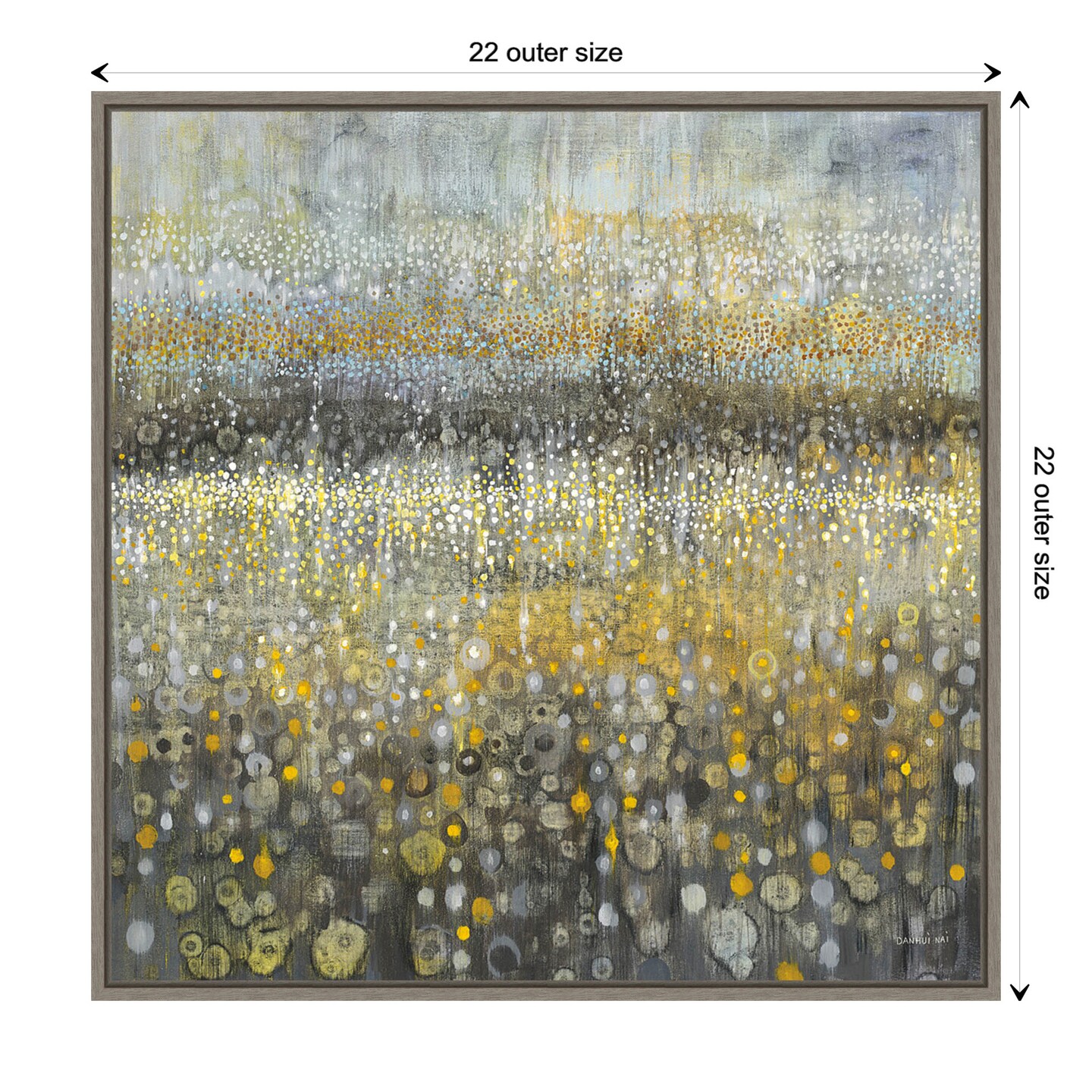 Rain Abstract II by Danhui Nai Canvas Art Framed