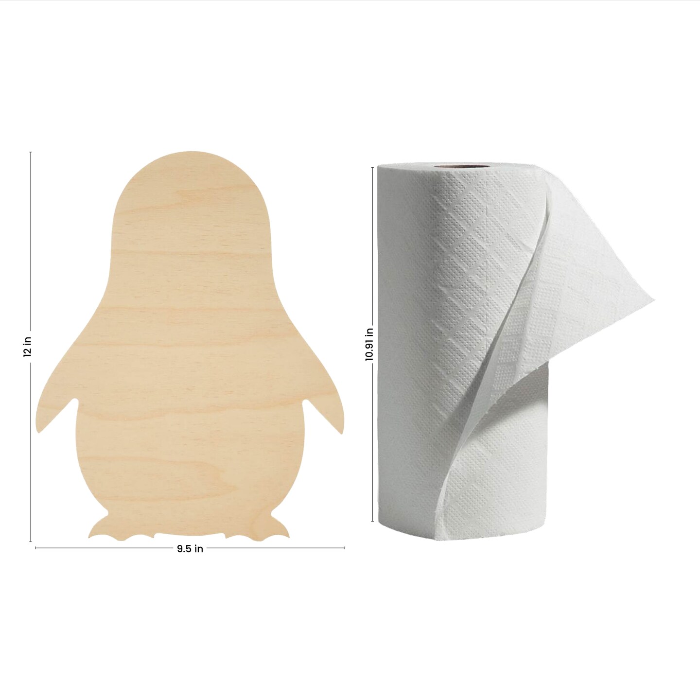 Wooden Penguin Cutout, Multiple Sizes Available, Unfinished for Christmas & Decor| Woodpeckers Crafts