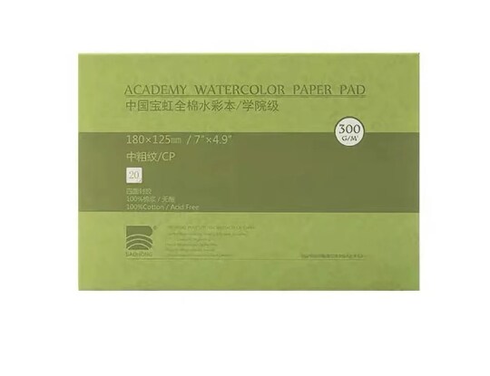 BAOHONG Academy Watercolor Paper, 13cm diameter round – All About Art  International, LLC
