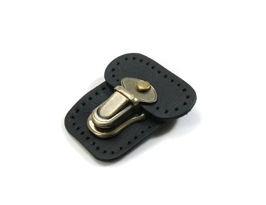 byhands Bag Closure Catch Tuck Lock Clasp, Genuine Leather, 1.96&#x22;