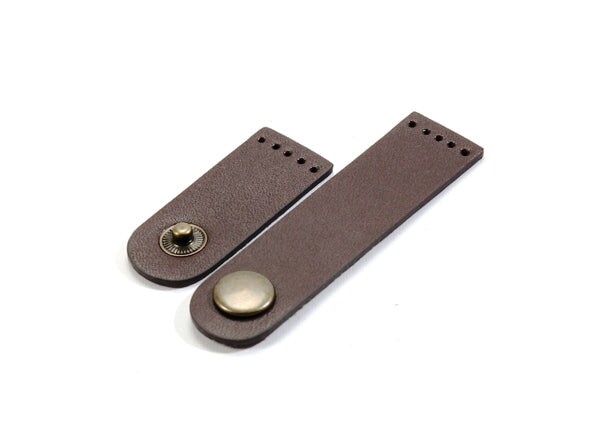 byhands 3.15" 100% Genuine Leather Snap Closure for Purse Making Supply (12-1002)