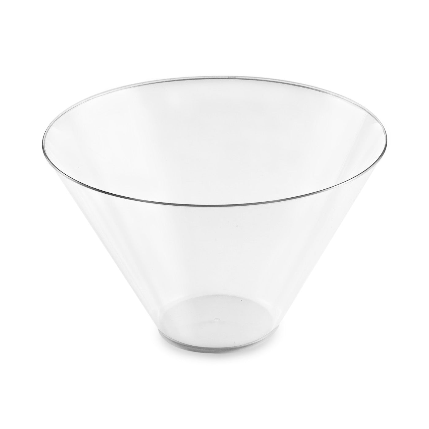 96 oz. Clear Round Plastic Serving Bowls (24 Bowls) Plastic Bowls