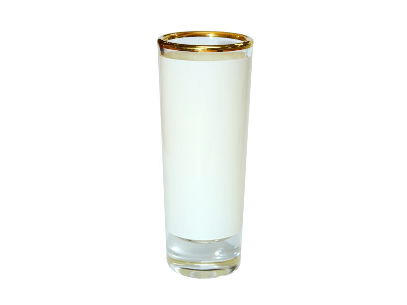 3oz Shot Glass with Gold Rim 12 P/C