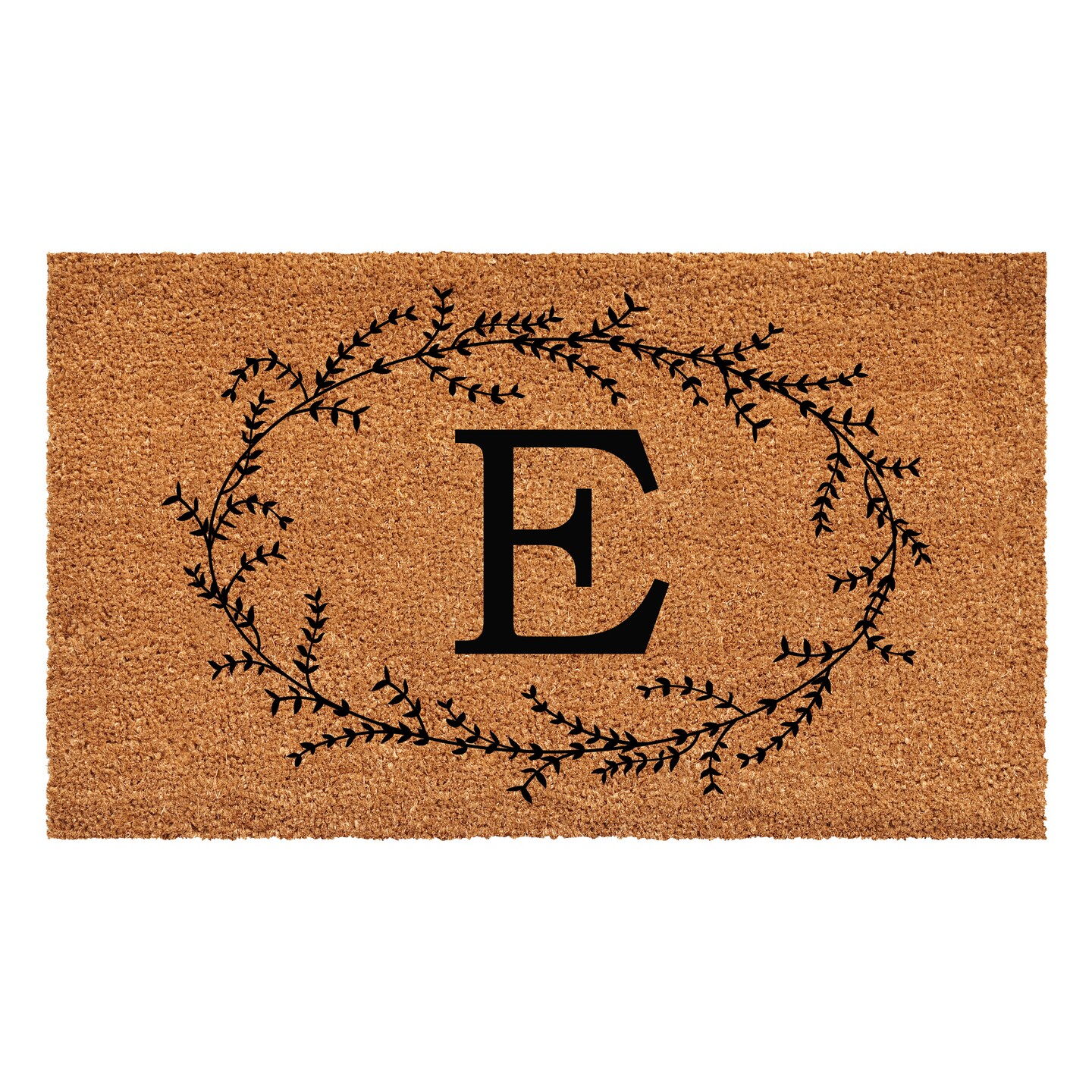 Rustic Leaf Vine Monogrammed Doormat Michaels