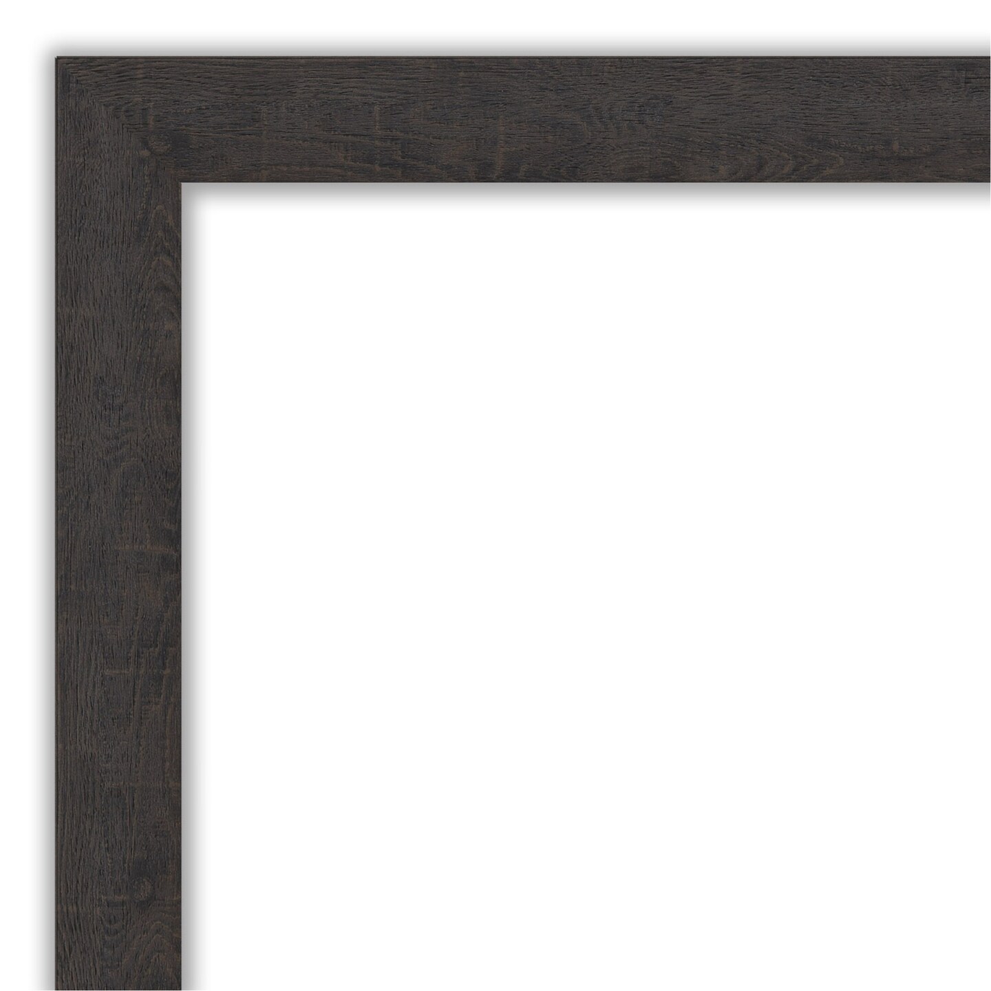 Petite Bevel Wall Mirror, Rustic Narrow Frame