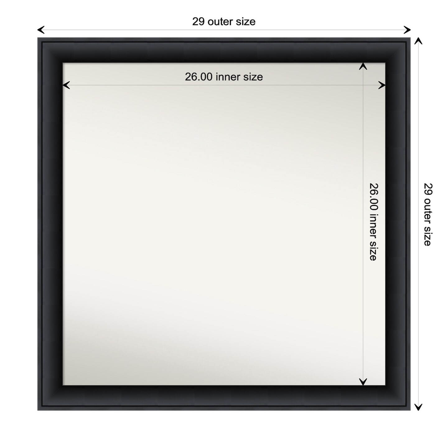 Amanti Art Non Beveled Wood Wall Mirror Nero Black Frame Michaels amanti-art-non-beveled-wood-wall-mirror-nero-black-frame-michaels