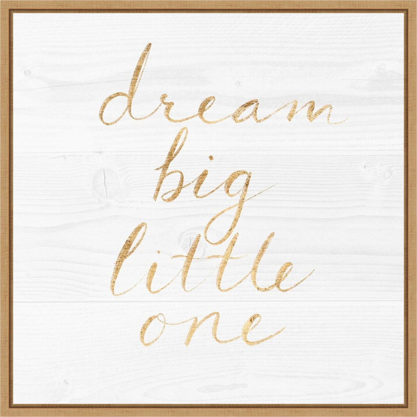 Sweet Dreams VIII by Victoria Borges 16-in. W x 16-in. H. Canvas Wall Art Print Framed in Natural