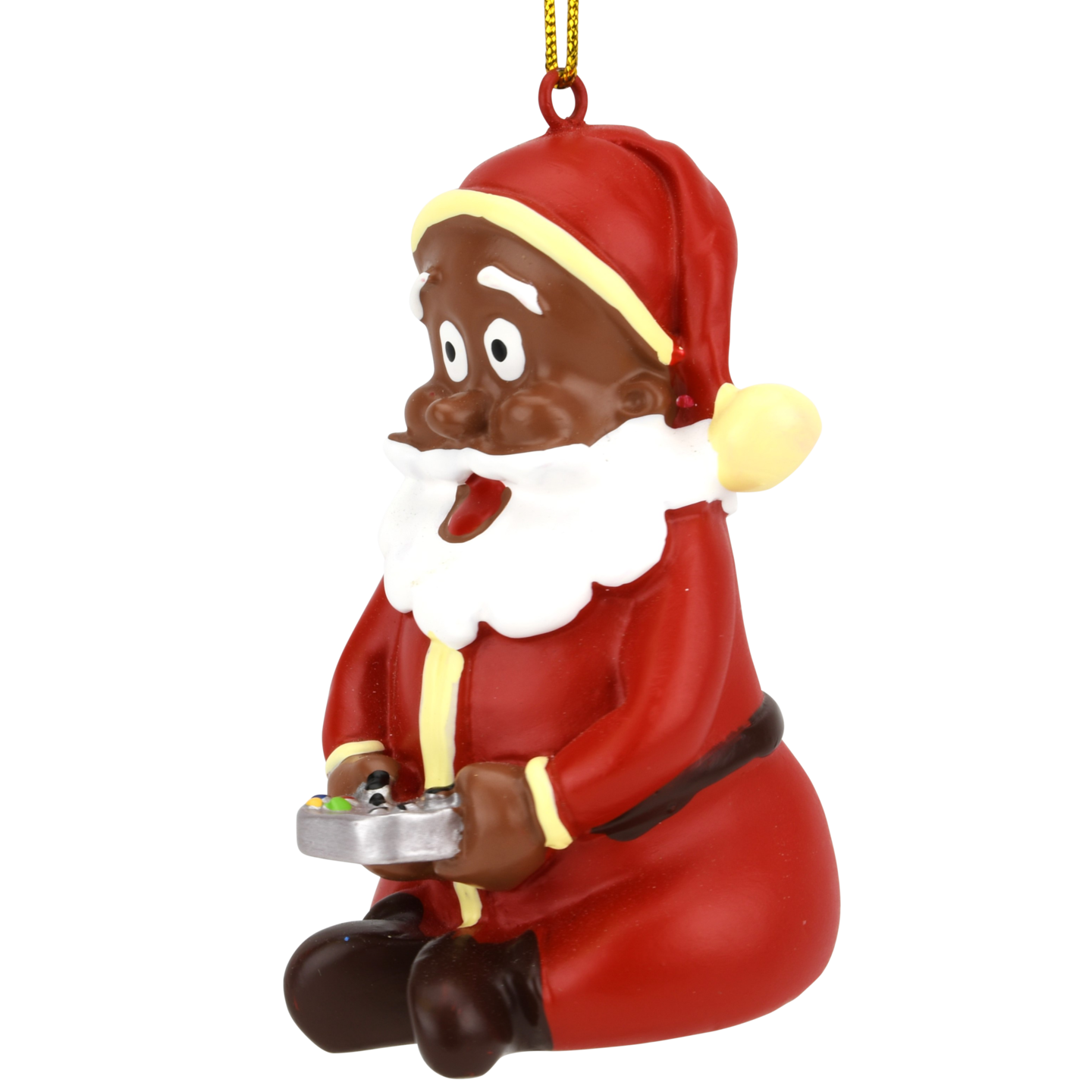 Tree Buddees Gamer Santa Claus Video Gaming Christmas Ornament - Dark Tone