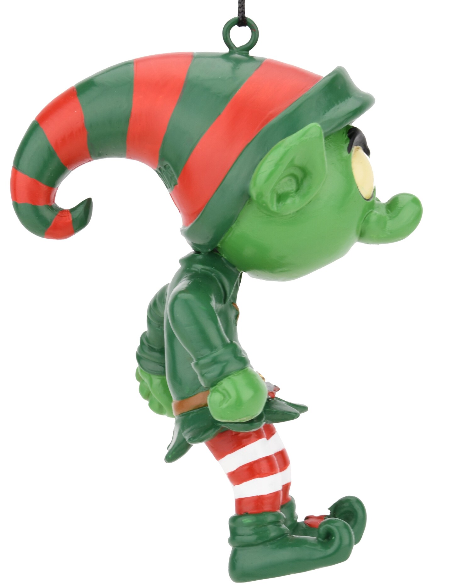 Evil Elf with Bloody Knife Halloween - Christmas Ornament