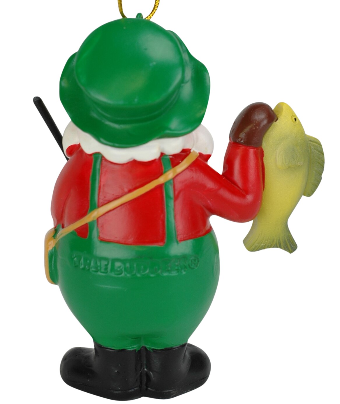 Fishing Santa Claus Christmas Ornament