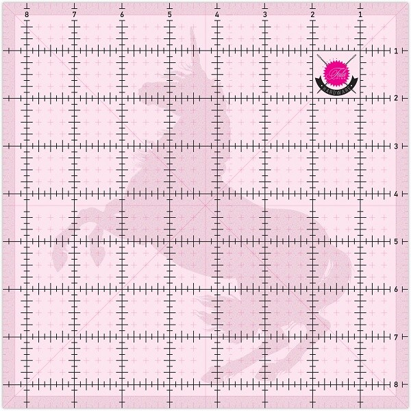 Tula Pink Square Fussy Cut Ruler - 6.5&#x22; Square