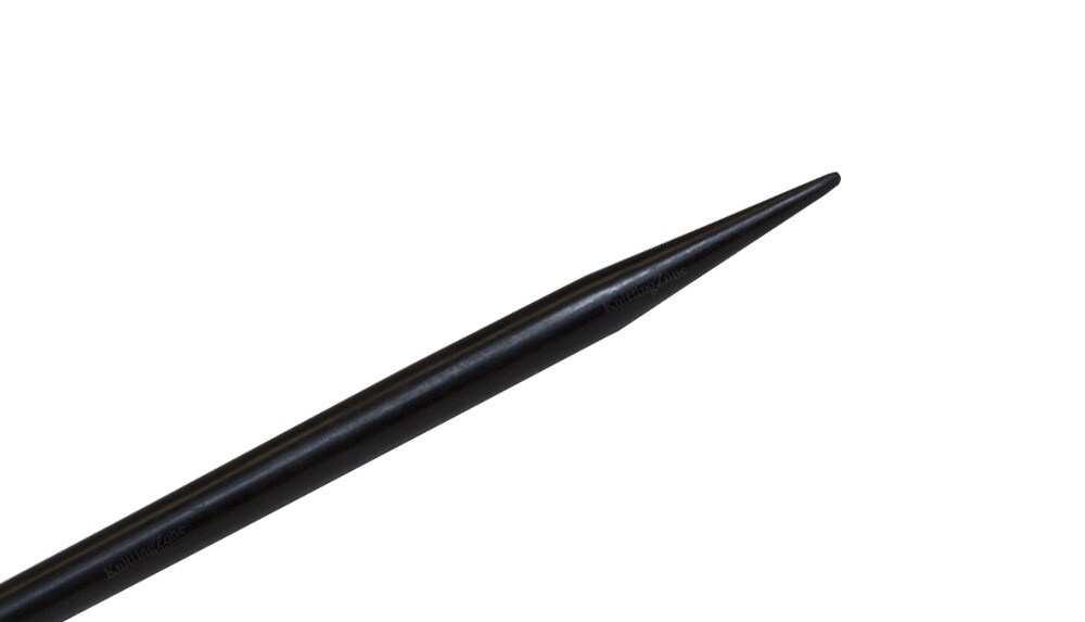 8" 17 US/12mm Ebony Double Point Needles by Nirvana Needle Arts