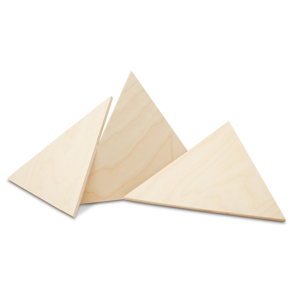 Triangle Wooden Cutouts, Multiple Sizes Available, Unfinished Crafts &#x26; Geometric Decor | Woodpeckers