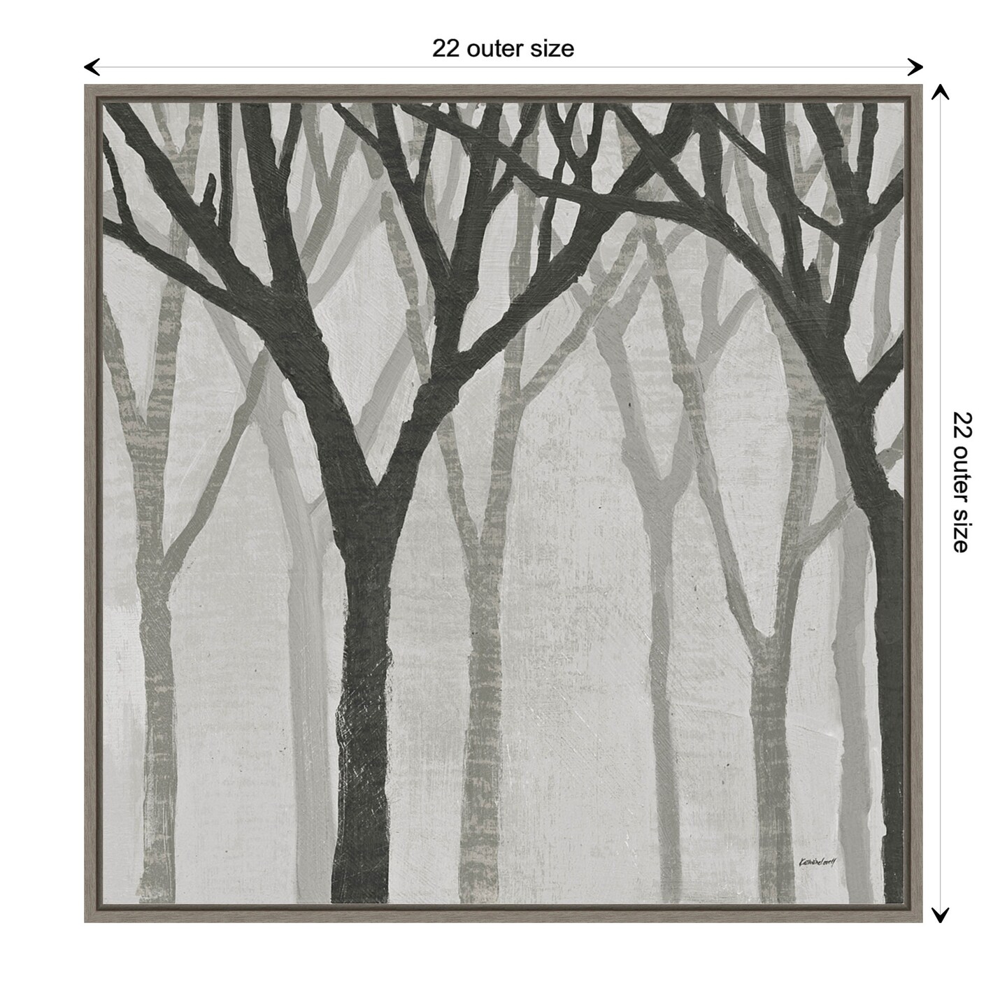Spring Trees Greystone I by Kathrine Lovell Canvas Art Framed | Michaels