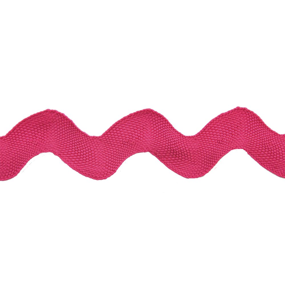Belagio Large Ric Rac Trim, 1.25" Wide, Hot Pink Trims