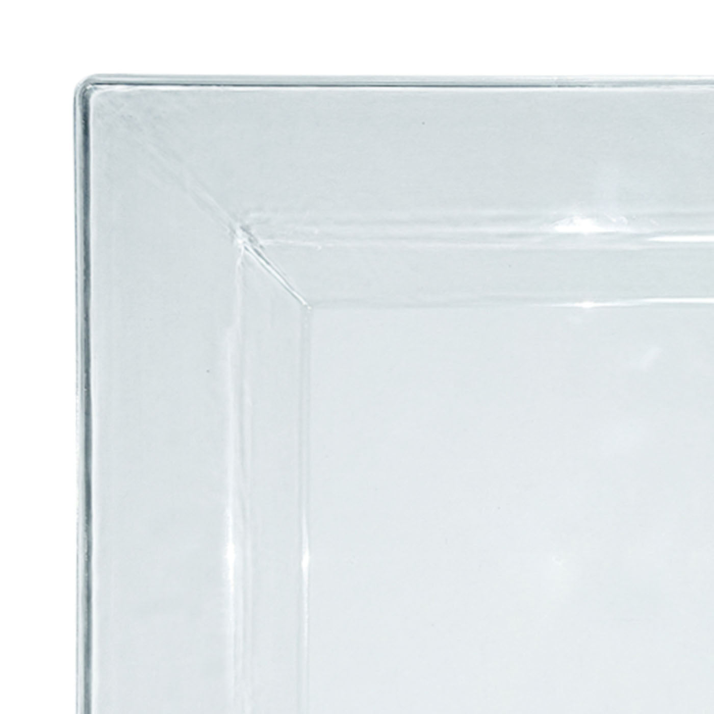 Clear Square Plastic Pastry Plates - 4.5&#x22; (240 plates)