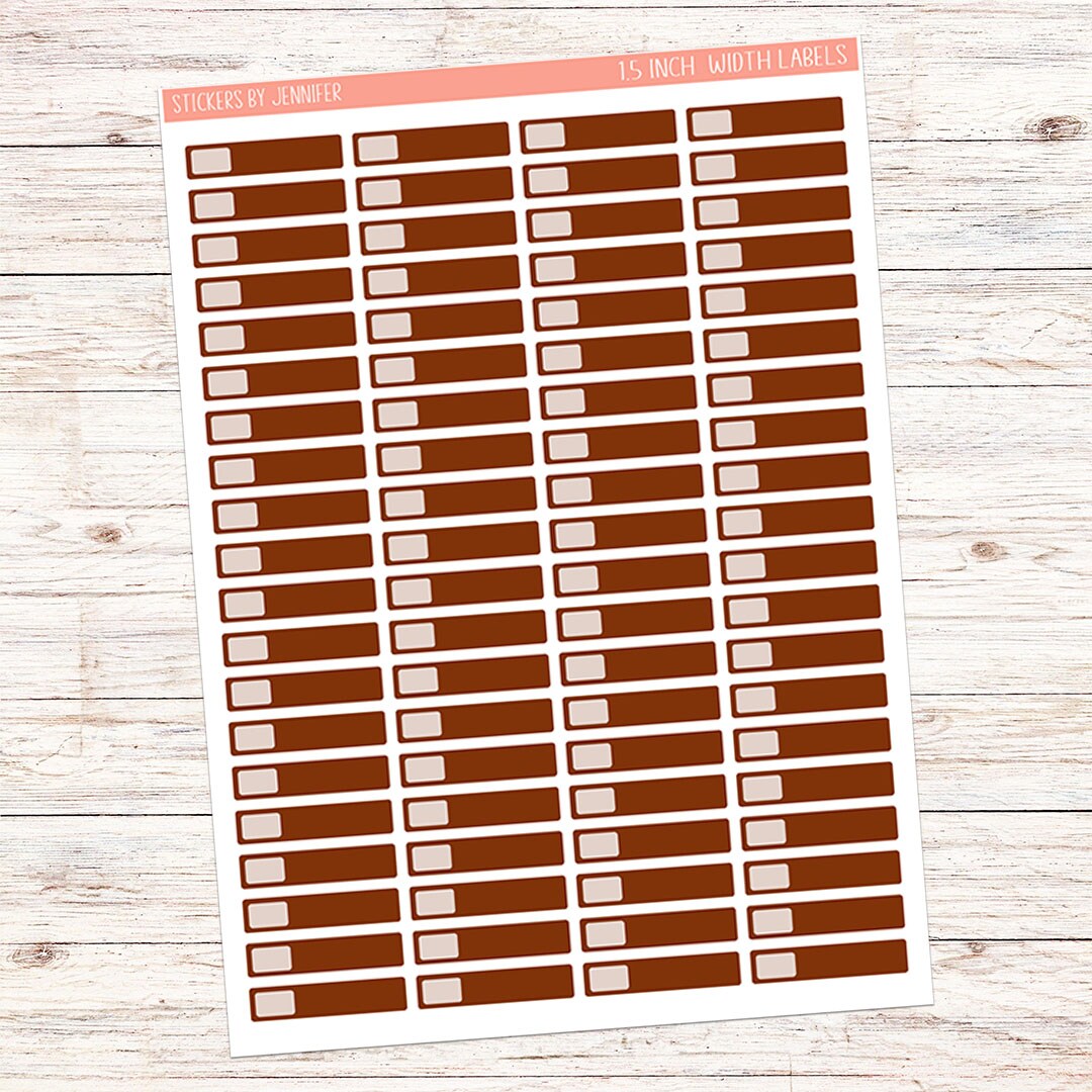 1.5 inch width Planner Sticker Labels (Qauntity-1 sheet) 083