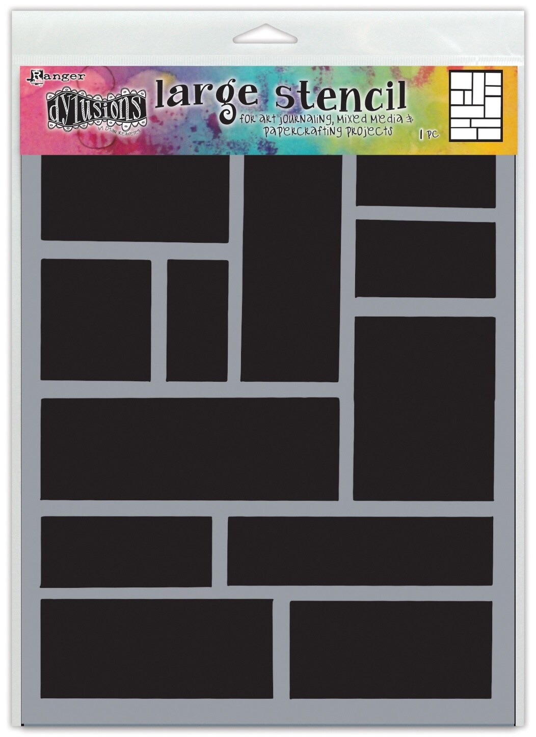 Dyan Reaveley's Dylusions Stencils 9"X12"Blocking Scrapbook Kits Michaels