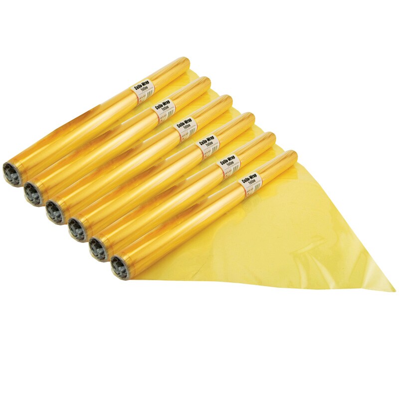 CelloWrap™ Roll, Yellow, 20" x 12.5', 6 Rolls Stencils & Forms