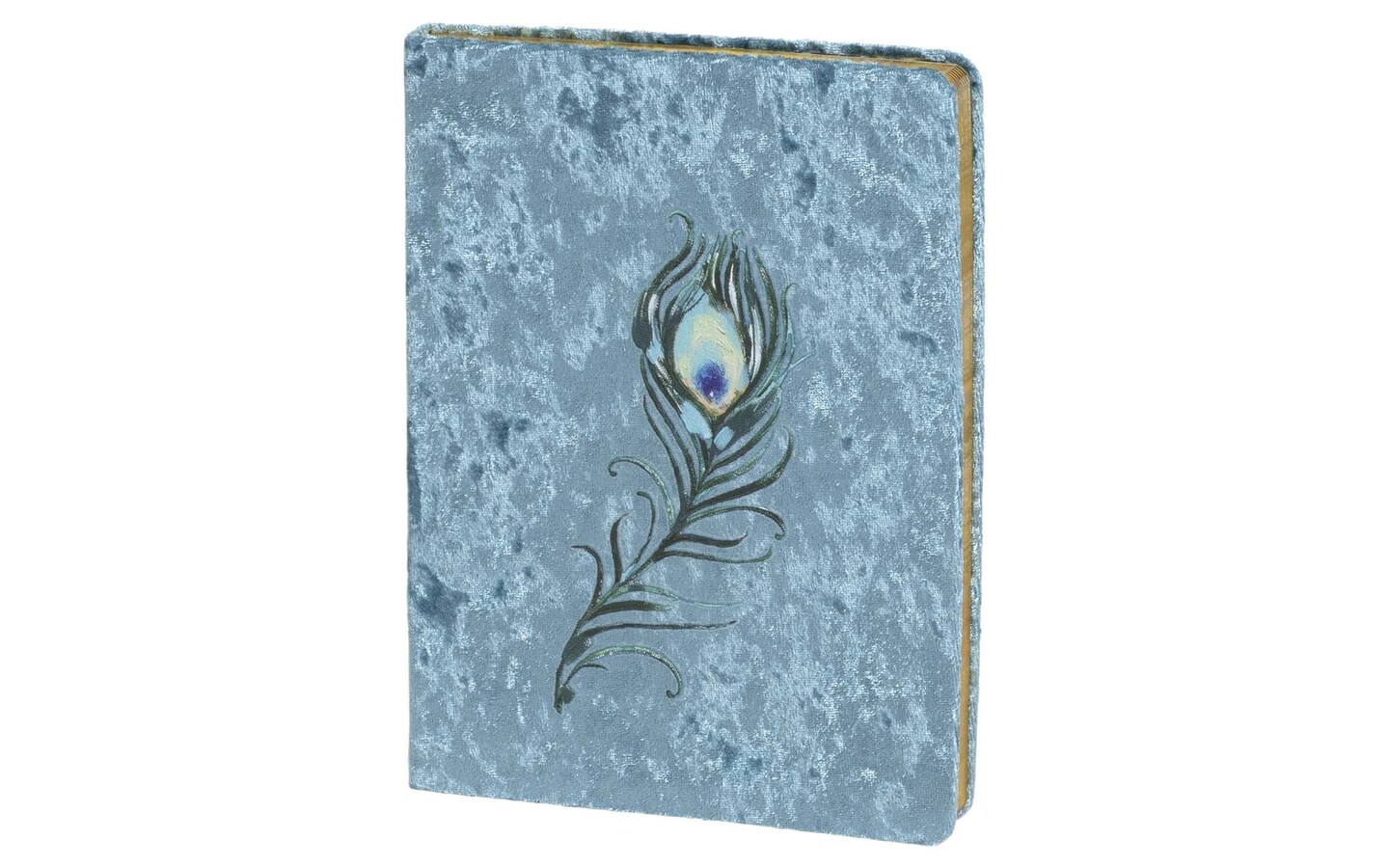 Punch Studio Journal Crushed Velvet Feather
