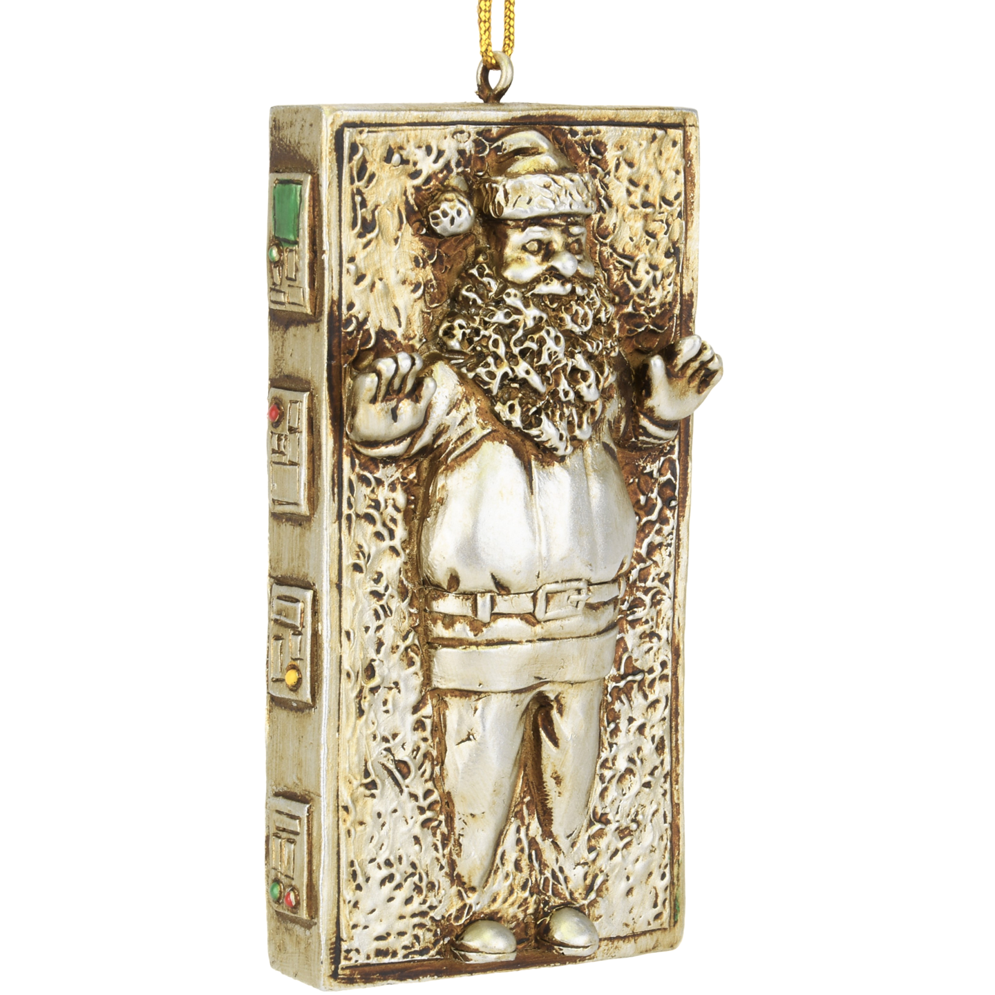 Tree Buddees Santa Frozen in Carbonite Funny Parody Christmas Ornament