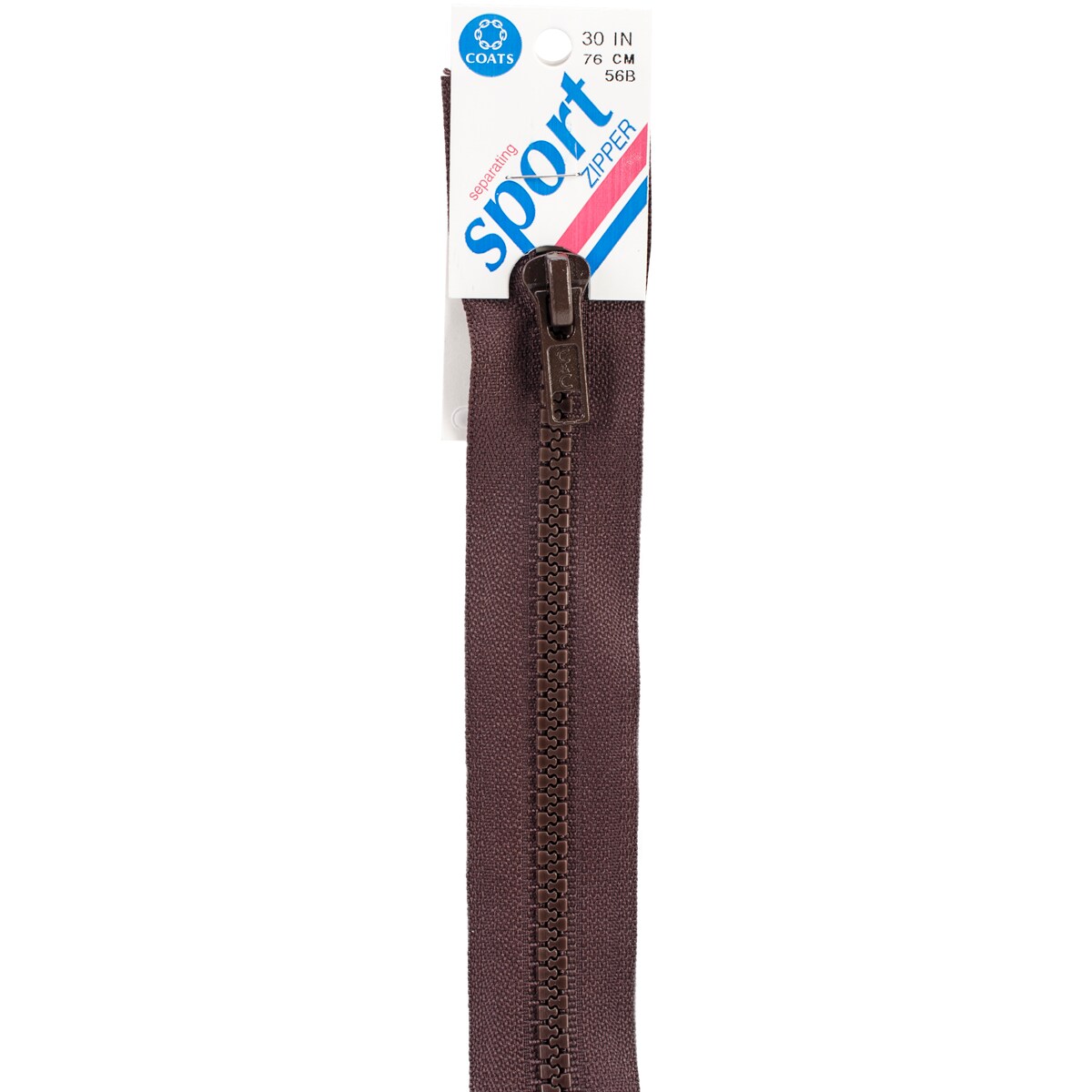 Coats Sport Separating Zipper 30"Brown Zippers Michaels