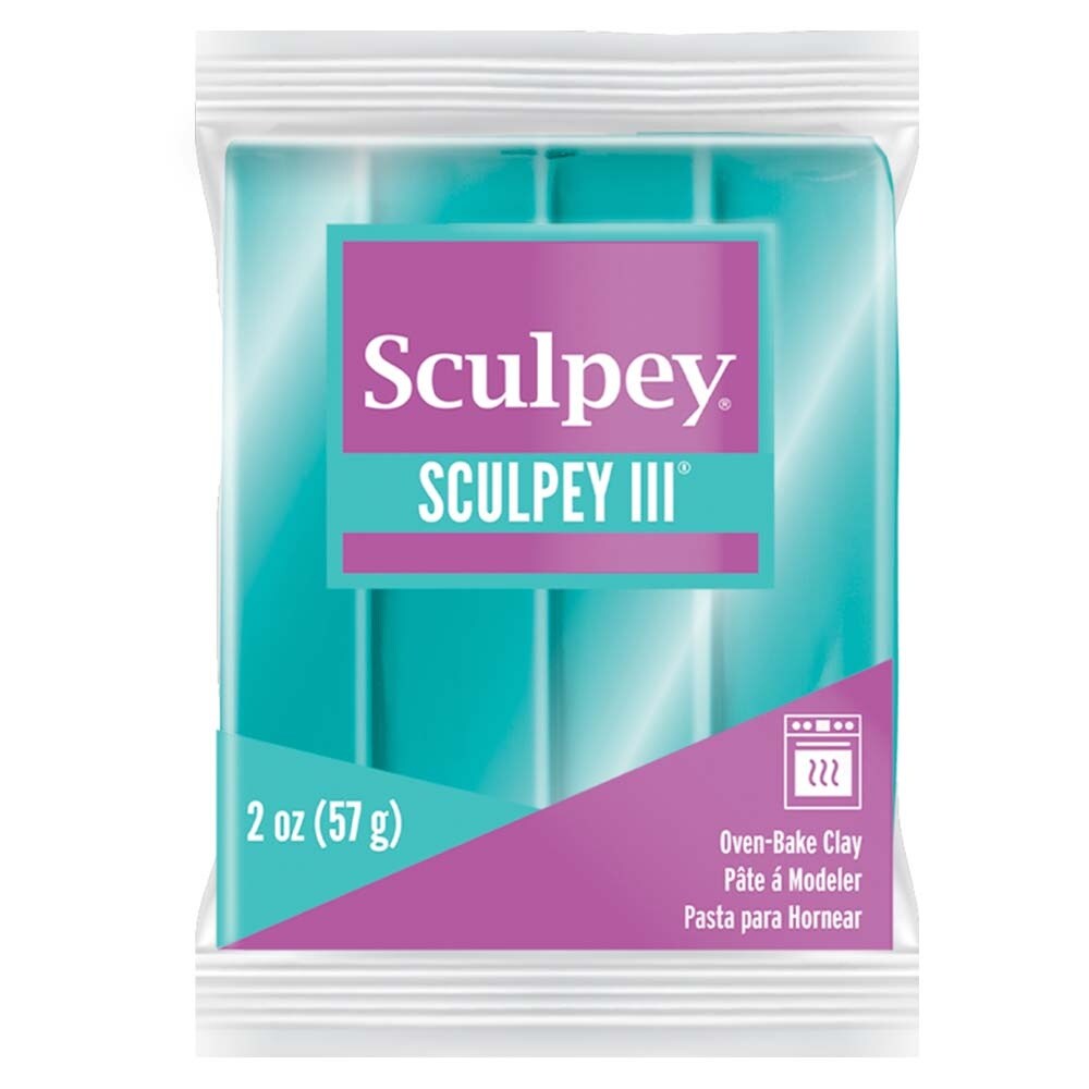 Sculpey III Oven-Bake Clay 2oz-Teal Pearl | Stencils & Forms | Michaels