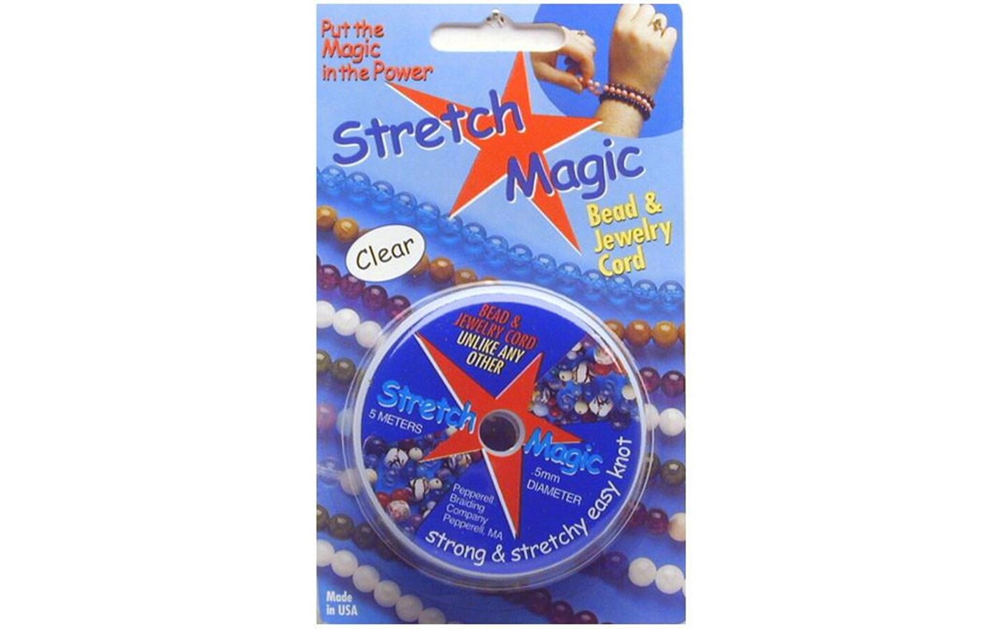 Stretch Magic Bead & Jewelry Cord .5mmX10m-Clear - 725879206512