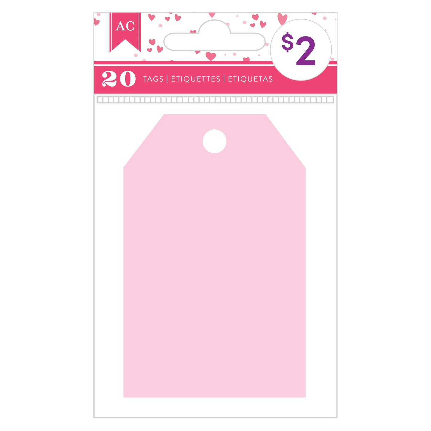 American Crafts Cardstock TagsPink Wrapping Paper Michaels