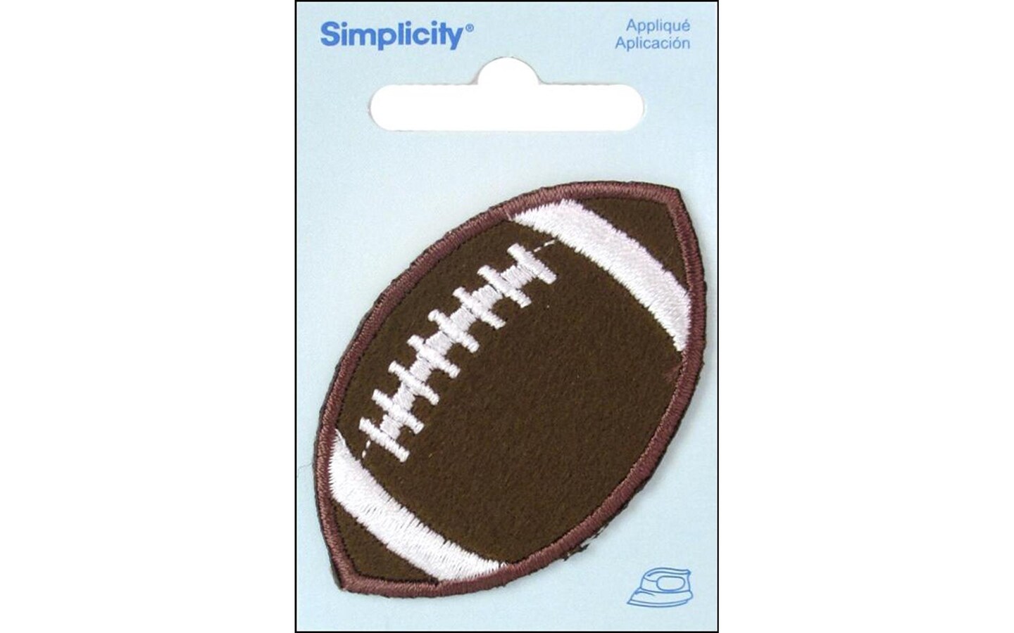 Simplicity Applique Iron On Sm Football Brown