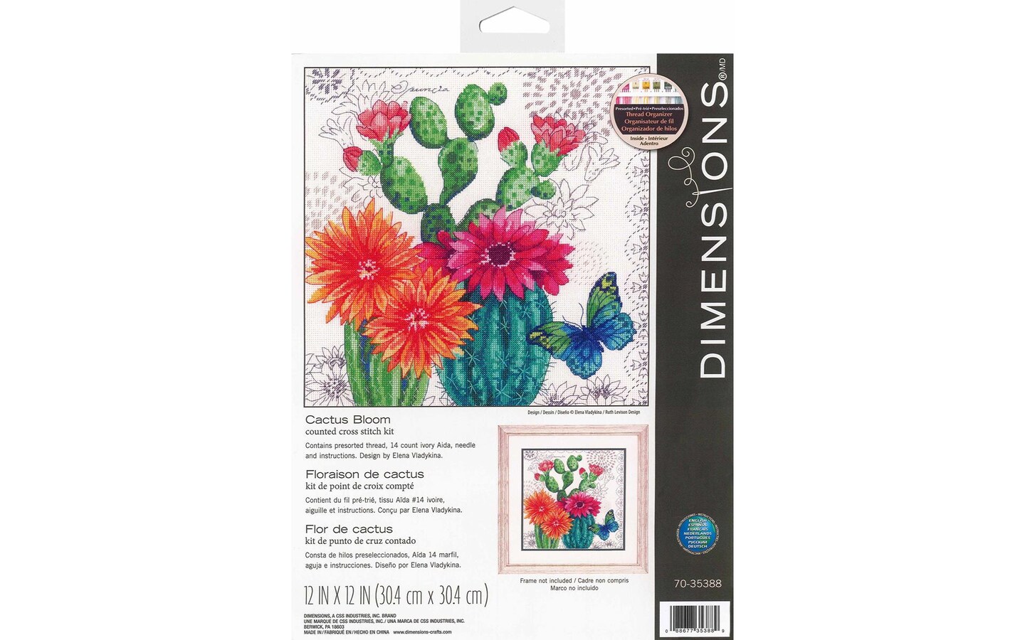 Dimensions Cactus Bloom Cross Stitch Kit Dimensions Cactus Bloom Cross Stitch Kit