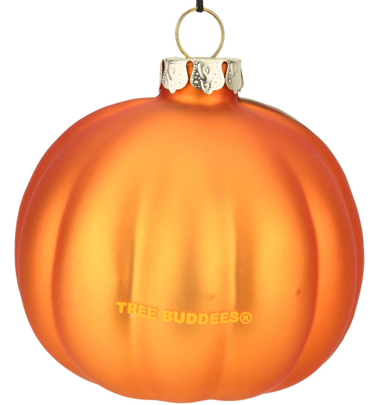 Pumpkin Glass Bulb Jack-o&#x27;-lantern Halloween Ornament