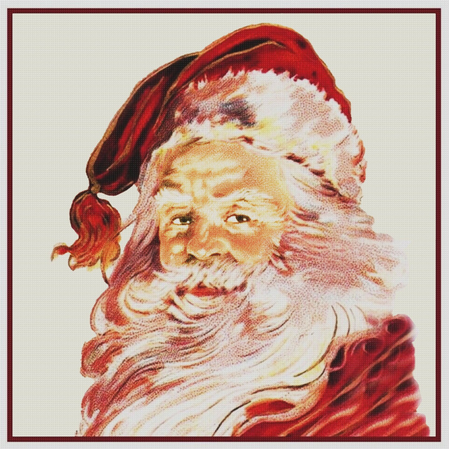 Father Christmas Santa Claus St Nick # 16 Counted Cross Stitch Pattern