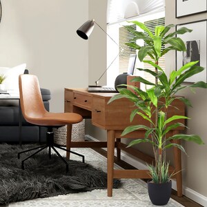 Dracaena Indoor Plant - Faux Plants Indoor, Silk Plants for Home Decor Indoor, Floor Plants for Living Room Decor - Faux Plants Indoor Tall, Floor Plant, Fake Plants for Living Room Decor - 5 Feet