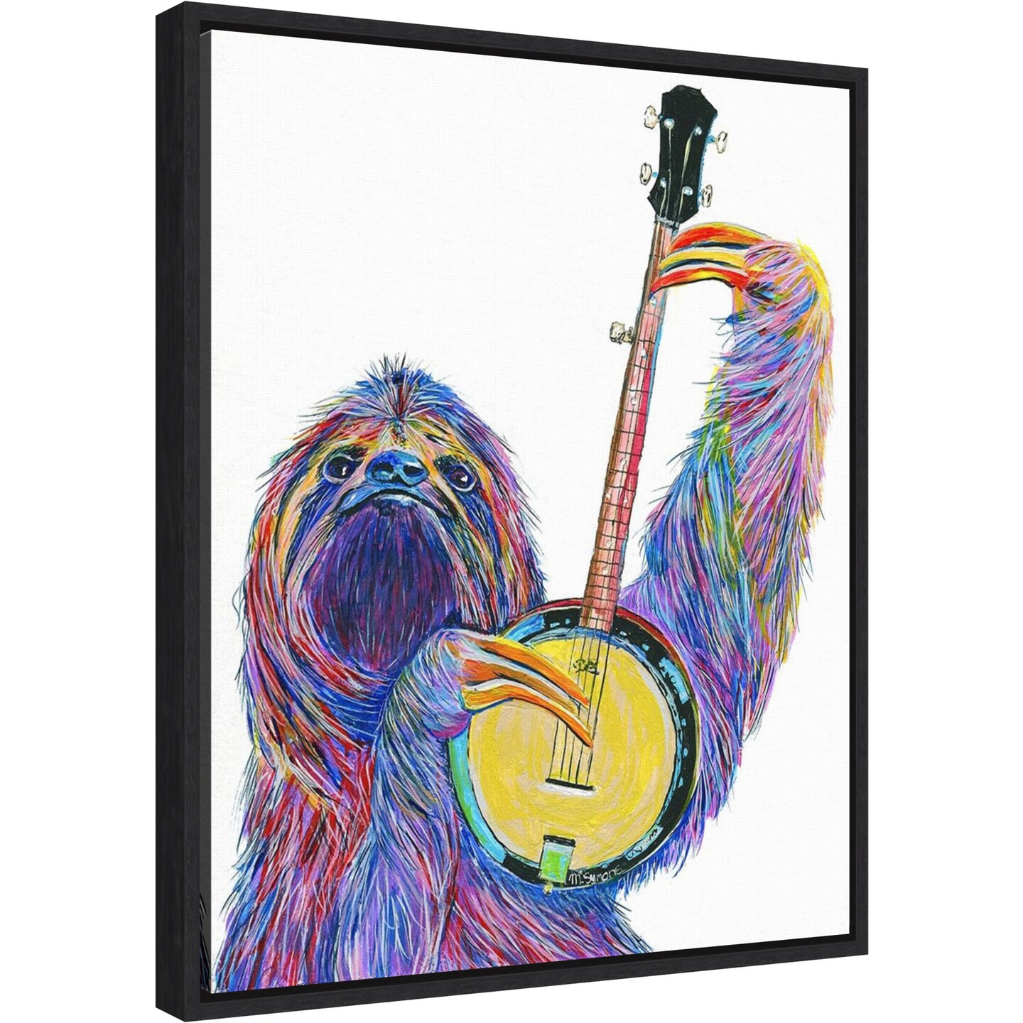 Slow Banjo by Melissa Symons Canvas Art Framed