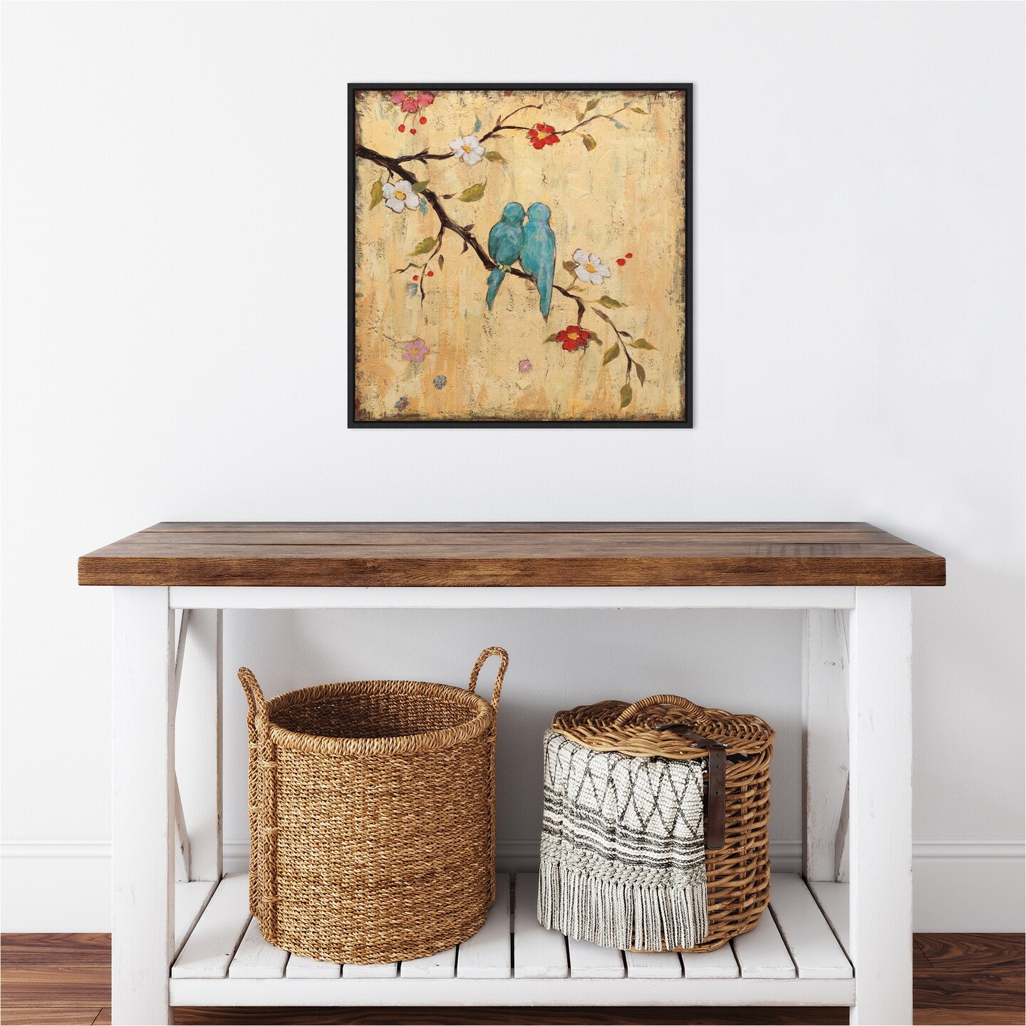 Love Birds II by Katy Frances Canvas Wall Art Print Framed