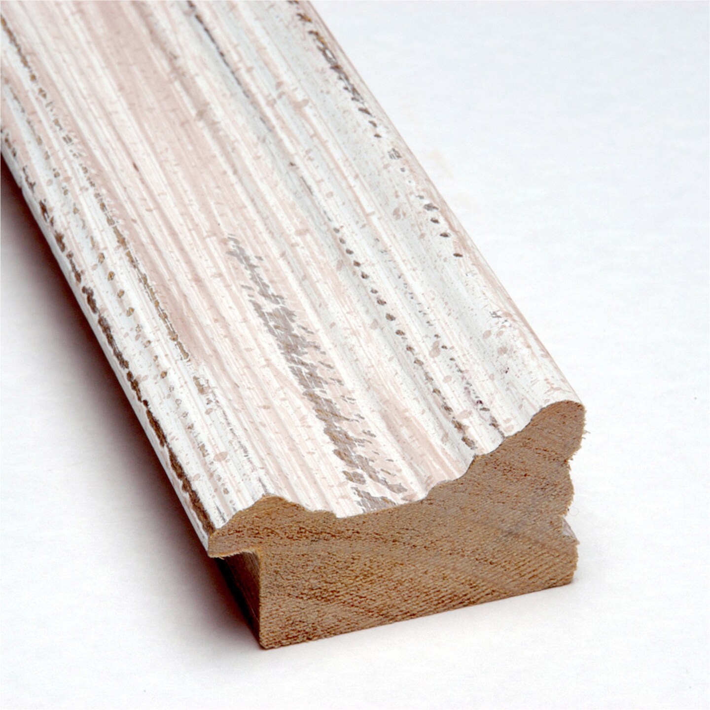 Alexandria White Wash Narrow Wood Picture Frame, Photo Frame, Art Frame