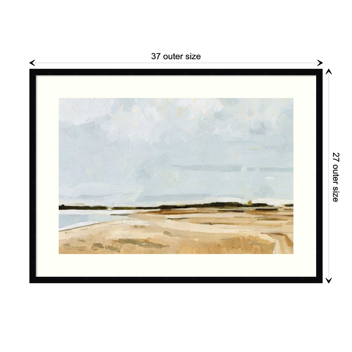 Quiet Coast I by Emma Caroline Wood Framed Wall Art Print