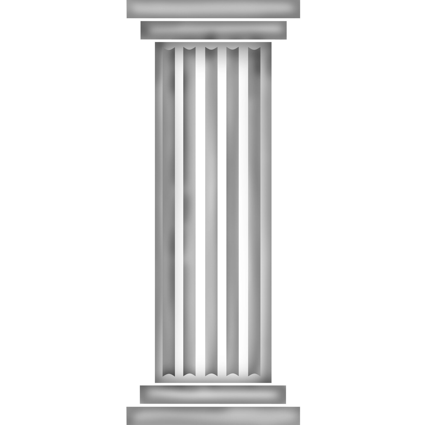 Fluted Column Wall Stencil | 1088 by Designer Stencils | Reusable Art Craft Stencils for Painting on Walls, Canvas, Wood | Reusable Plastic Paint Stencil for Home Makeover | Easy to Use &#x26; Clean Art Stencil