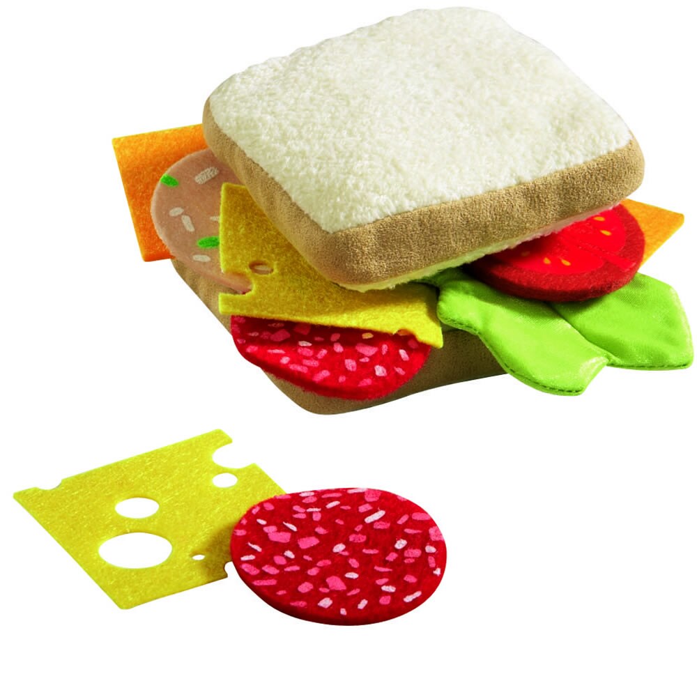 HABA Biofino Sandwich Soft Play Food 12 Piece Set with Two Slices of