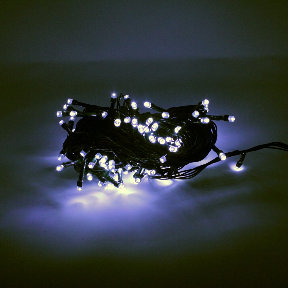 Perfect Holiday 100 LED Green Wire String Light With Waterproof Connector