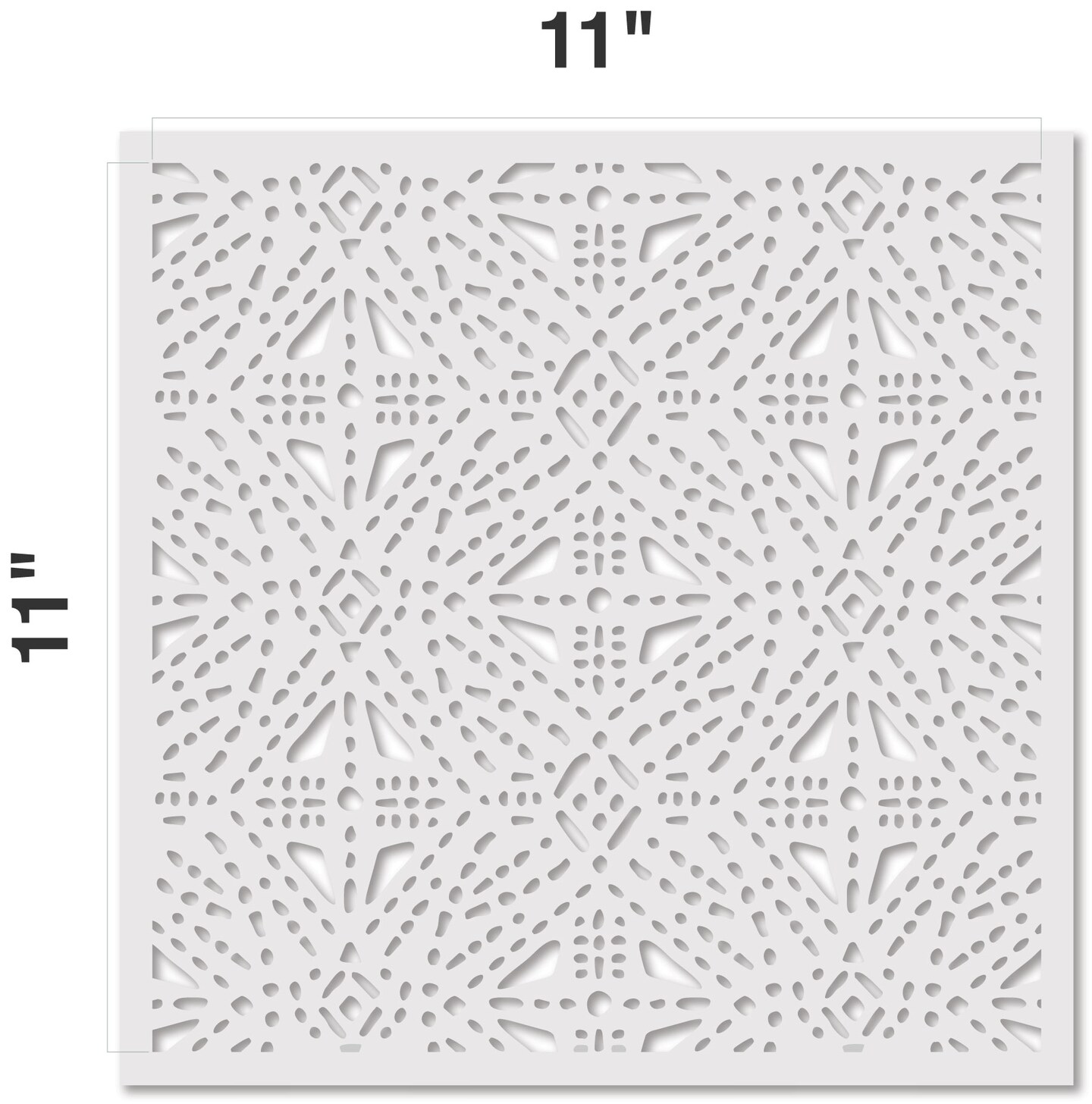 Tribal Stitches All Over Embossing 12 x 12 Stencil | FS077 by Designer Stencils | Pattern Stencils | Reusable Stencils for Painting on Wood, Wall, Tile, Canvas, Paper, Fabric, Furniture, Floor | Try Instead of a Wallpaper | Easy to Use &#x26; Clean