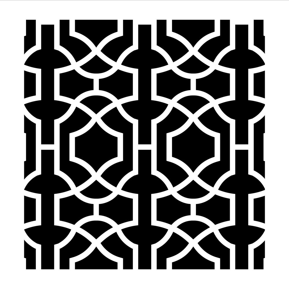 Moroccan Trellis All Over Embossing 12 x 12 Stencil | FS065 By Designer  Stencils | Pattern Stencils | Reusable Stencils for Painting on Wood, Wall,  Tile, Canvas, Paper, Fabric, Furniture, Floor |, image size:1000x1000