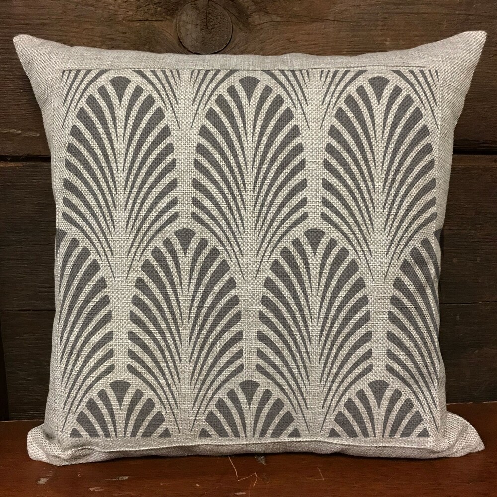 Art Deco Fan All Over Embossing 12 x 12 Stencil | FS039 by Designer Stencils | Reusable Stencils for Painting |