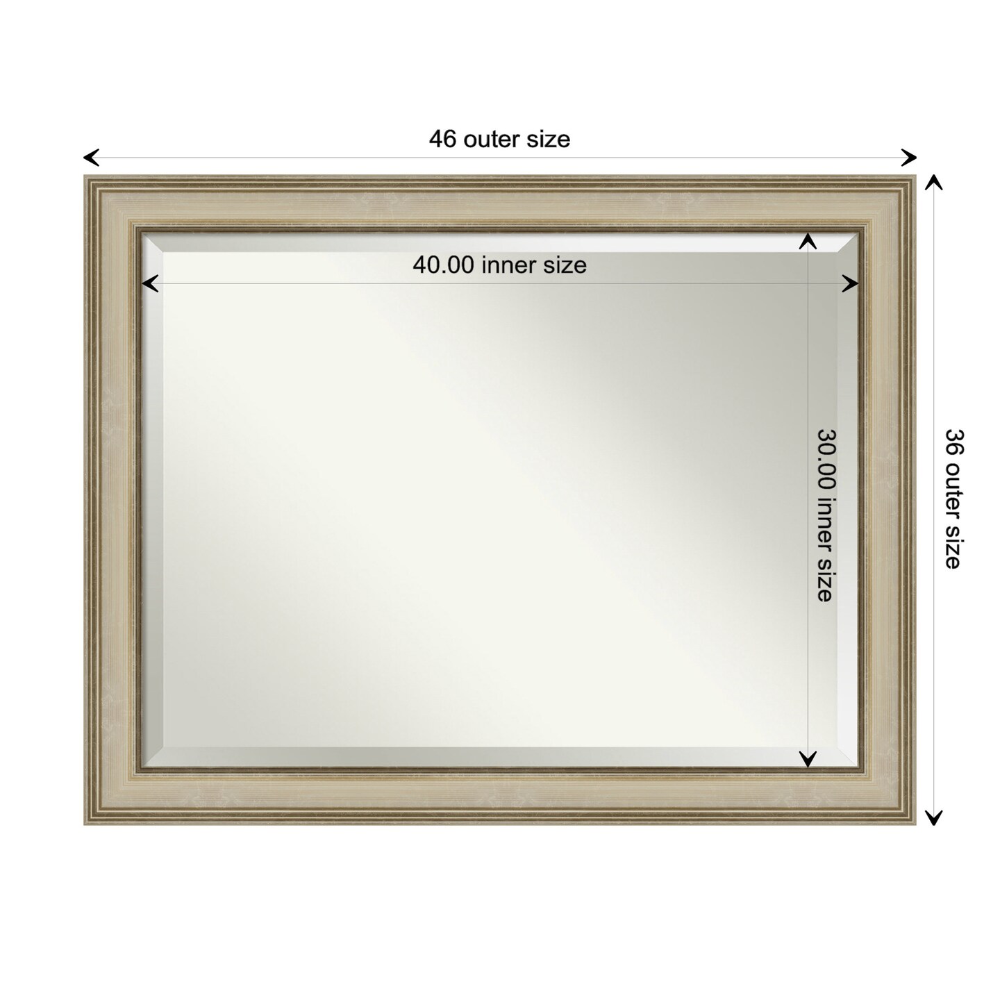 Beveled Bathroom Wall Mirror, Colonial Frame | Michaels