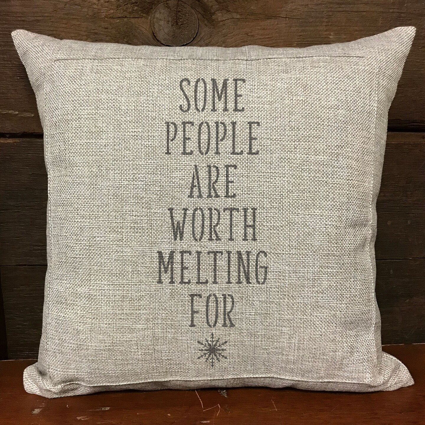 Some People Are Worth Melting For Embossing 12 x 12 Stencil | FS061 By Designer Stencils | Word &#x26; Phrase Stencils | Reusable Stencils for Painting on Wood, Wall, Tile, Canvas, Paper, Fabric, Furniture, Floor | Stencil for Home Makeover