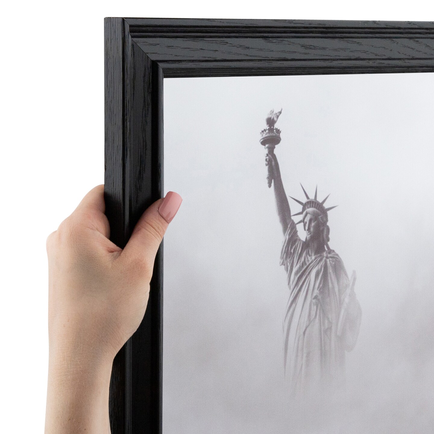 ArtToFrames 16x16 Inch Picture Frame, This 1.5 Inch Custom Wood Poster Frame is Available in Multiple Colors, Great for Your Art or Photos - Comes with Regular Glass and Corrugated Backing (A14LS)