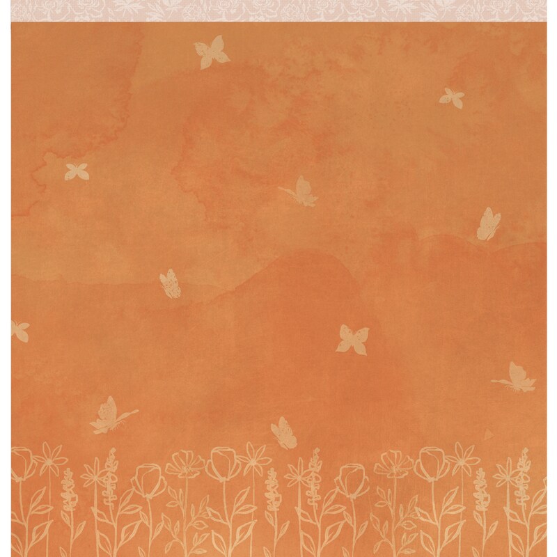 Floral Tiles Paper - Antique Garden - K &#x26; Company