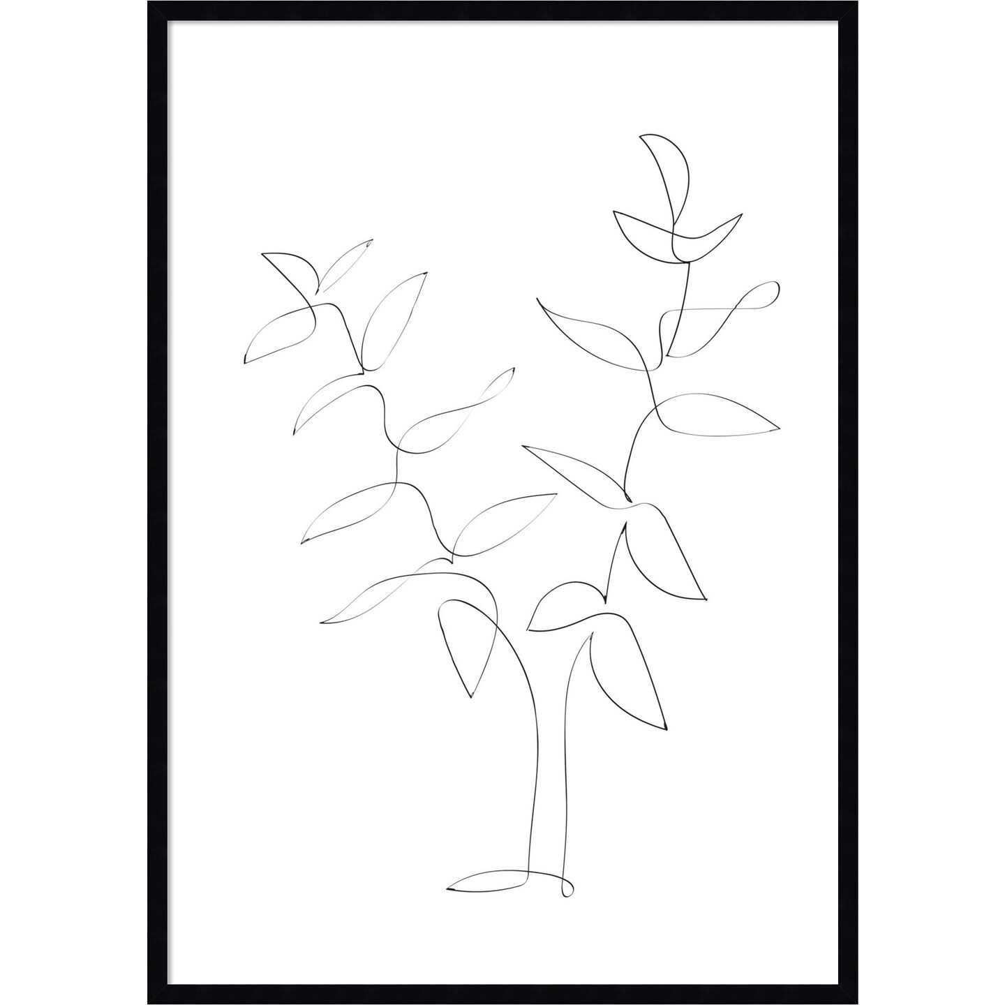 Standing Twigs by 1x Studio II Wood Framed Wall Art Print 29 in. W x 41 in. H Framed Art